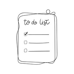 to do list hand-drawn vector background