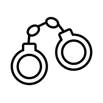 black handcuffs icon clip art preview