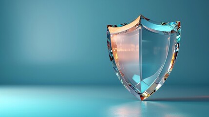 Shiny silver shield icon symbolizing security and defense