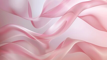 Obraz premium Elegant ribbon pattern with soft curves