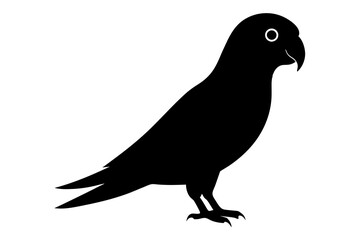 parrot bird silhouette vector illustration