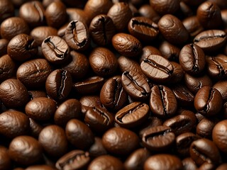 Fototapeta premium Let your artistic style shine through as you render a set of coffee beans with a vintage aesthetic.