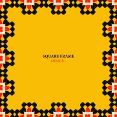Frame with classic ornament. Ethnic texture designs can be used for backgrounds, motifs, textile, wallpapers, fabrics, gift wrapping, templates. Vector