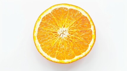 Fototapeta premium Isolated orange slice on a white background