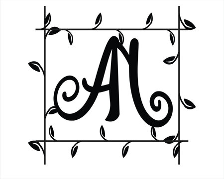 AN,NA LETTER ALPHABET logo monogram abstract design
