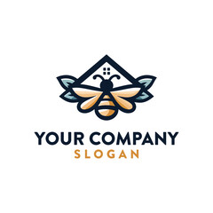 Bee house logo design