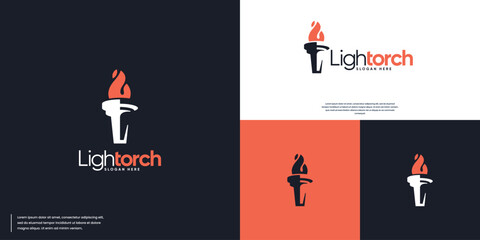 abstract flaming torch logo, international sports symbol, logo graphic design.
