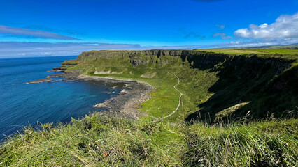 Giants causeway north ireland cliffs coasline