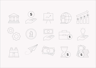 Business icons collection vector design.