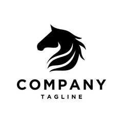 Obraz premium Horse vector logo horse minimal logo horse illustration