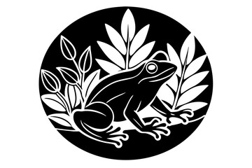 frog logo vector illustration