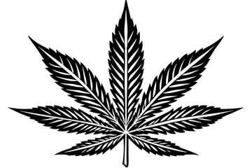 marihuana leaf logo vector illustration