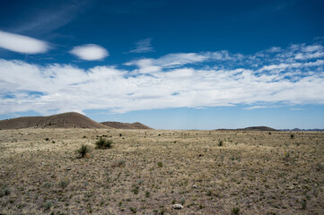 New Mexico Desert Landscape with Big Sky