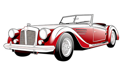 Luxury European sport oldtimer