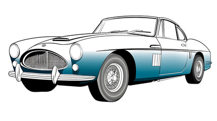 Luxury European sport oldtimer