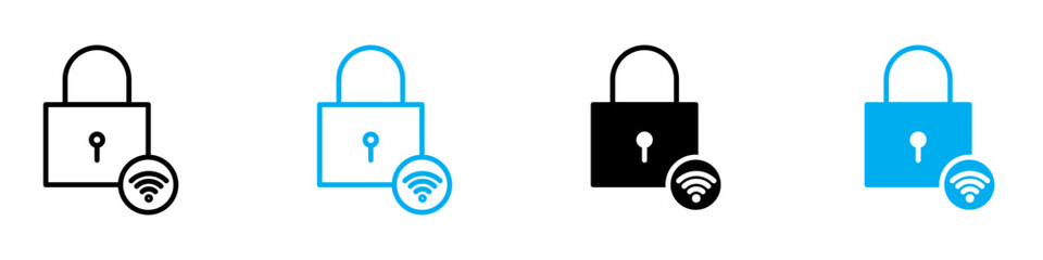 Smart Home Lock Icon Ideal for Security and Technology Themes