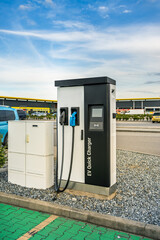 Supercharger for electrical or hybrid PHEV automobiles at public parking