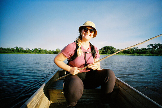 Woman fishing 
