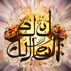 This beautiful Islamic 3d illustration is mainly made for great celebration Eid al Adha