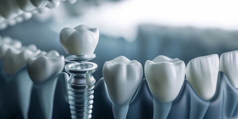 Zahn Implantat Nahaufnahme