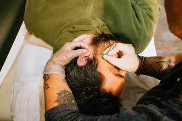 Ear Piercing Process in a Salon