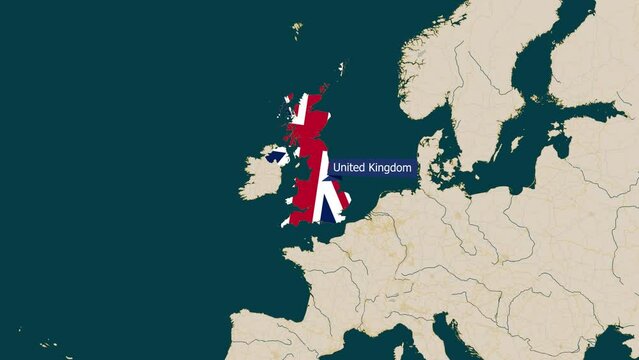 Animated Map of United Kingdom