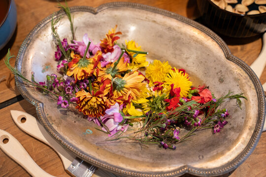 tye dye with flowers