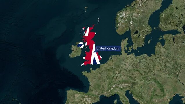 Animated Map of United Kingdom