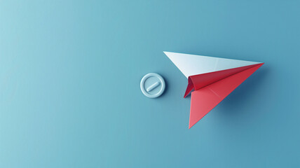 Template to sign up for a newsletter with a cartoon paper arts