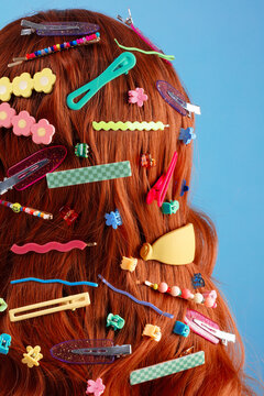 Mosaic of hair clips
