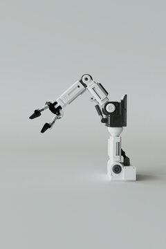 3D Render of an Industrial Robotic Arm