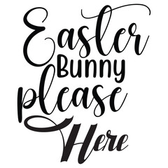 easter bunny please here design