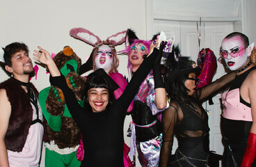 Queer furry party portrait