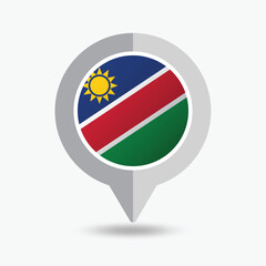 Namibia Location Pin Icon Vector Illustration