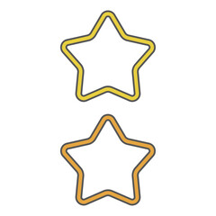 ポップな星形枠セット