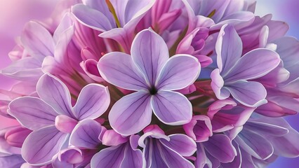 Obraz premium Lilac flowers close up
