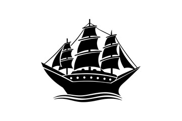 Ship silhouette icon