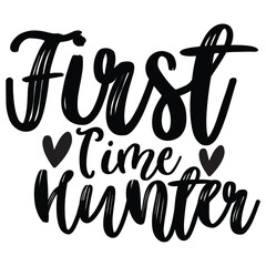 first time hunter illestrator design