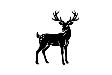 Deer silhouette vector art