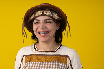 25-year-old woman in typical Brazilian 