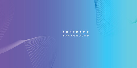 Abstract sky blue-purple digital future technology geometric flowing line background. Pink-blue gradient smooth wave lines web banner background for cover, flyer, card, header, poster, website