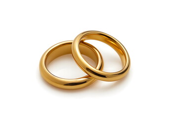 Gold Wedding Bands Elegant Simple Marriage Symbolic