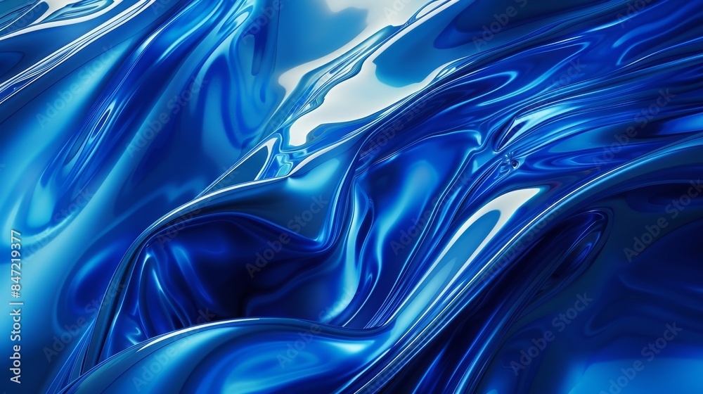 Wall mural Abstract Blue Background hyper realistic 