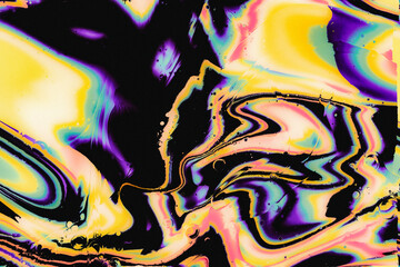 Rainbow Paint Swirls Wallpaper