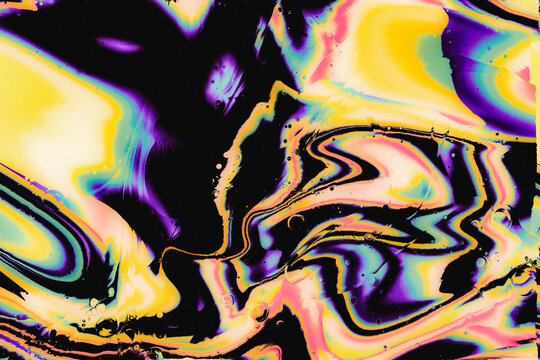 Rainbow Paint Swirls Wallpaper