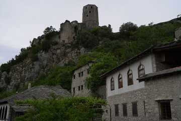 old castle in the village