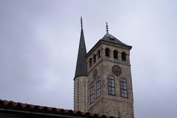 church tower with clock