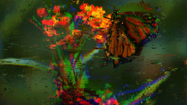 Multiple Glitch Motion Effect 4k 1:1 16:9 9:16