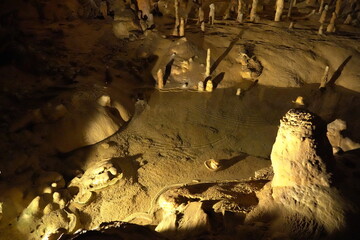 inside of a cave