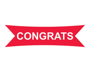congrats button on white background. congrats button sign
